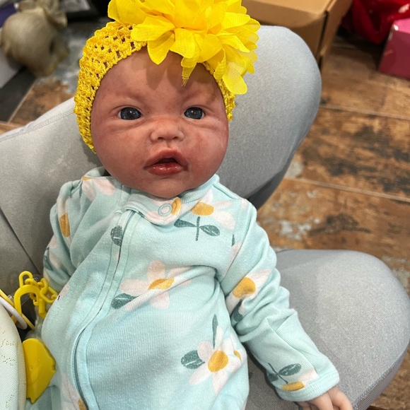 Reborn silicone baby girl 17”